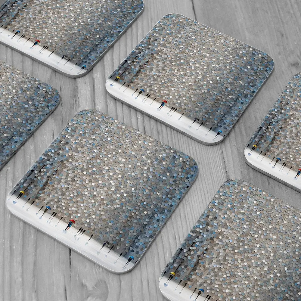 Infinity Rain Coaster Set Infinity Rain Coaster Set wall art product Ekaterina Ermilkina