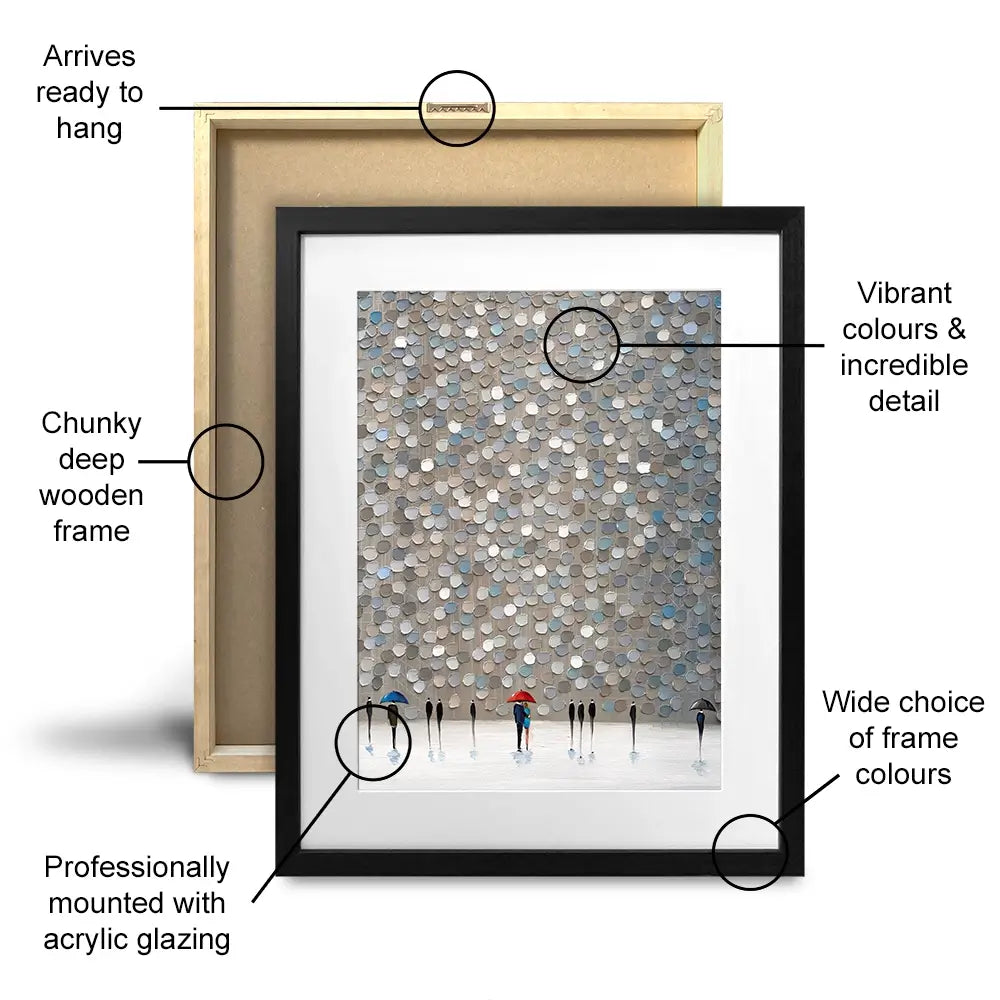 Infinity Rain Framed Art Print Trio Infinity Rain Framed Art Print Trio wall art product Ekaterina Ermilkina