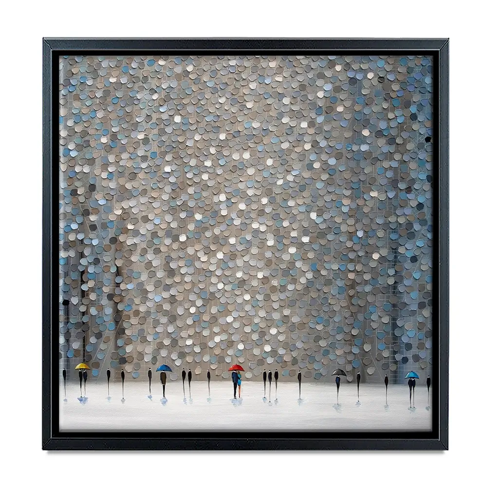 Infinity Rain Square Canvas Print Infinity Rain Square Canvas Print wall art product Ekaterina Ermilkina