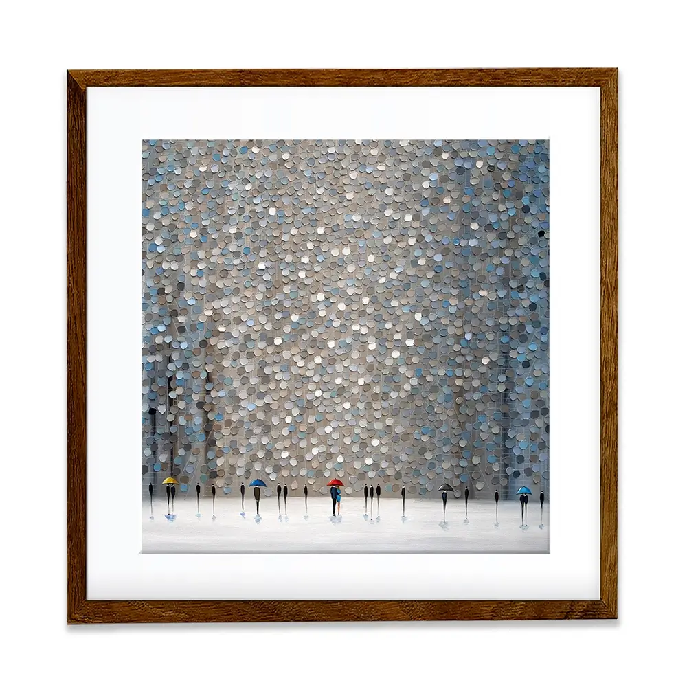 Infinity Rain Square Framed Art Print Infinity Rain Square Framed Art Print wall art product Ekaterina Ermilkina