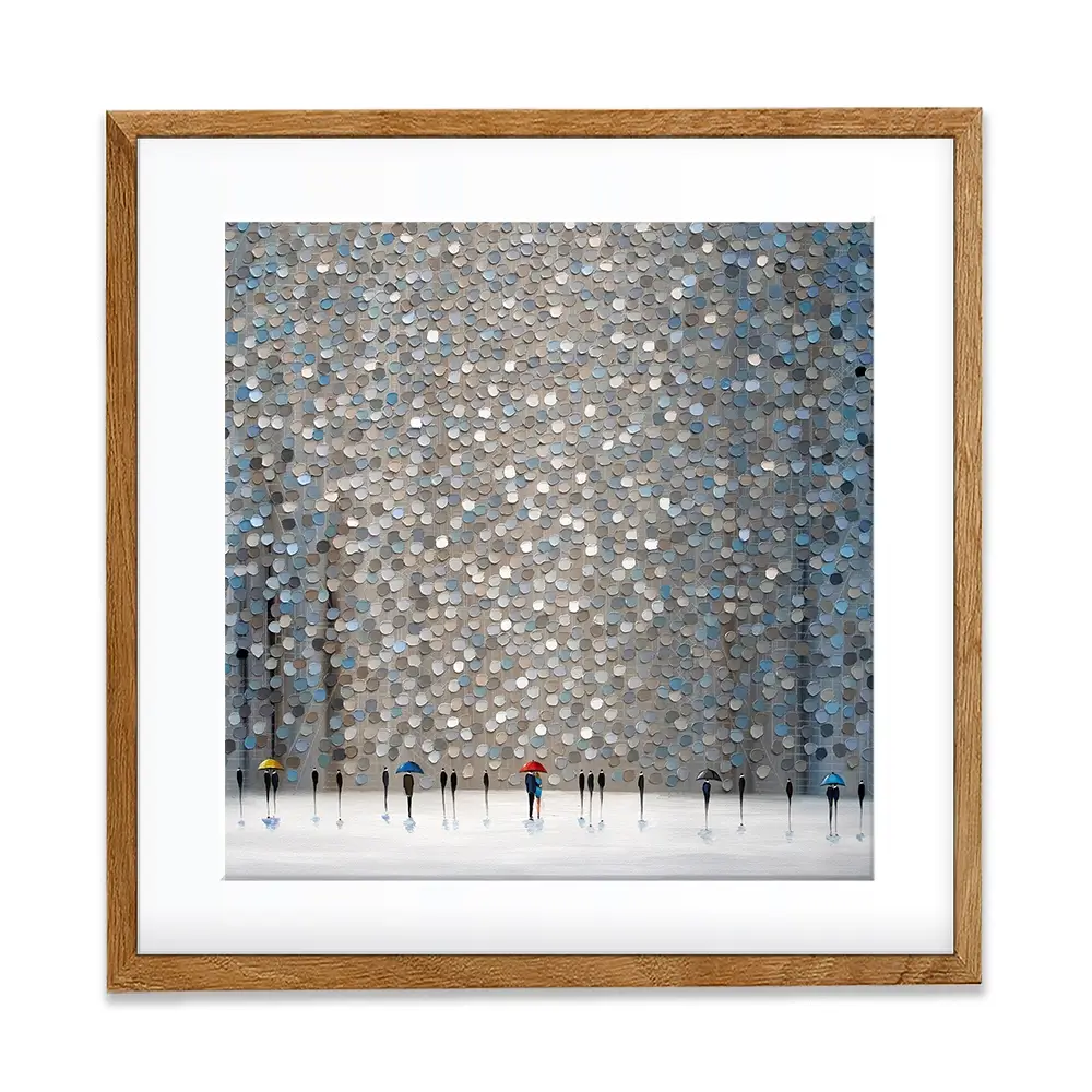 Infinity Rain Square Framed Art Print Infinity Rain Square Framed Art Print wall art product Ekaterina Ermilkina