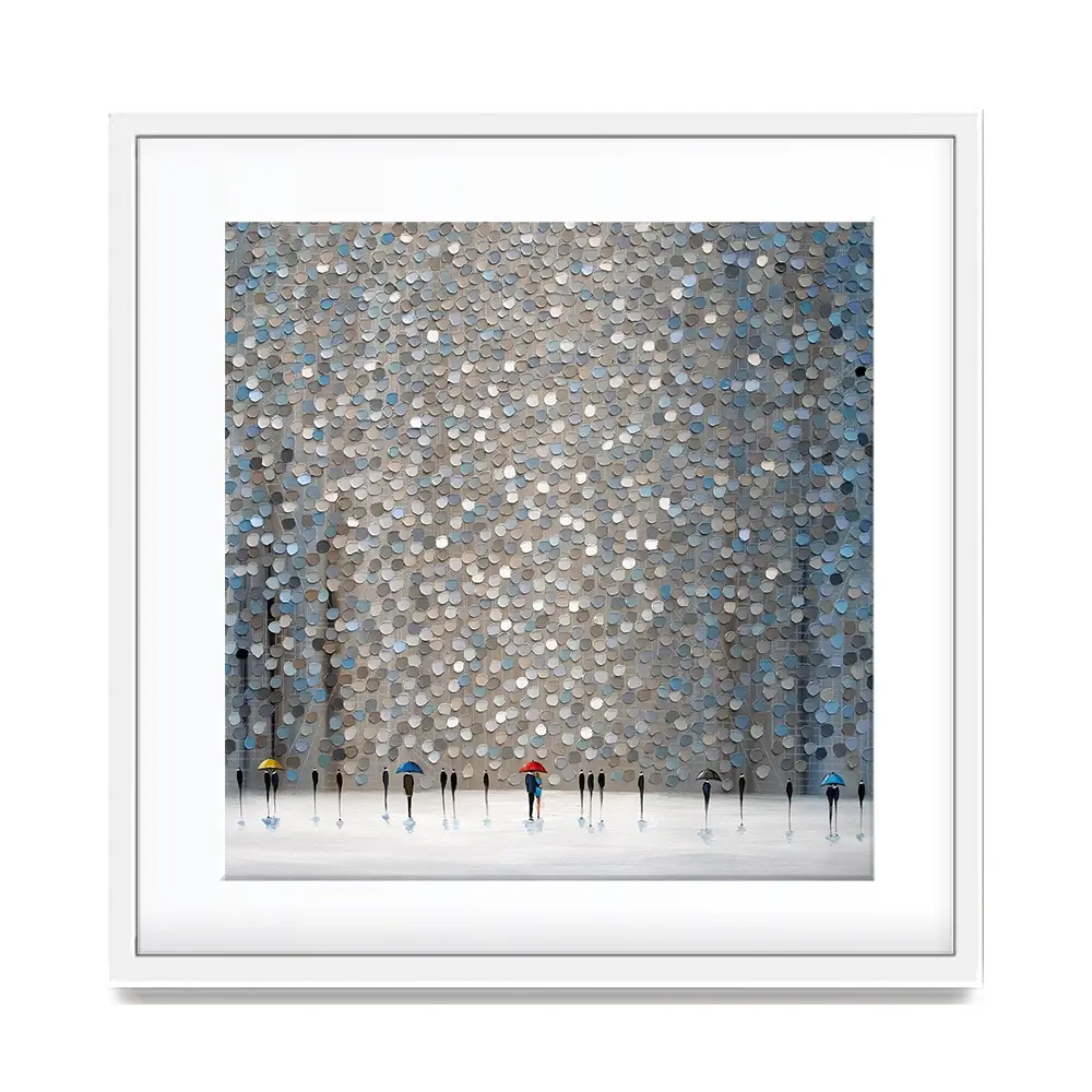 Infinity Rain Square Framed Art Print Infinity Rain Square Framed Art Print wall art product Ekaterina Ermilkina