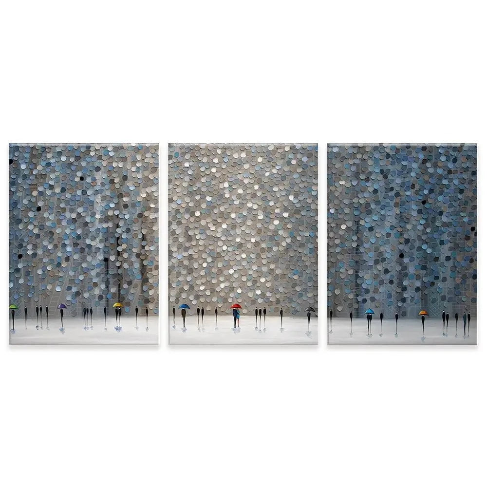 Infinity Rain Trio Canvas Print Infinity Rain Trio Canvas Print wall art product Ekaterina Ermilkina