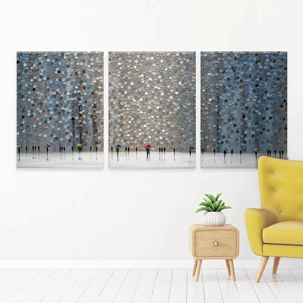 Infinity Rain Trio Canvas Print Infinity Rain Trio Canvas Print wall art product Ekaterina Ermilkina