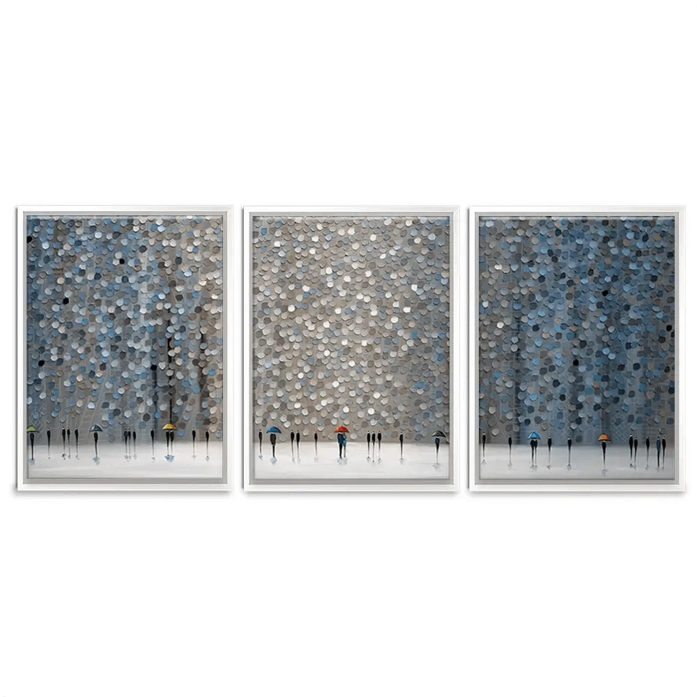 Infinity Rain Trio Canvas Print Infinity Rain Trio Canvas Print wall art product Ekaterina Ermilkina