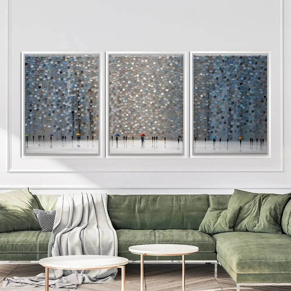 Infinity Rain Trio Canvas Print Infinity Rain Trio Canvas Print wall art product Ekaterina Ermilkina