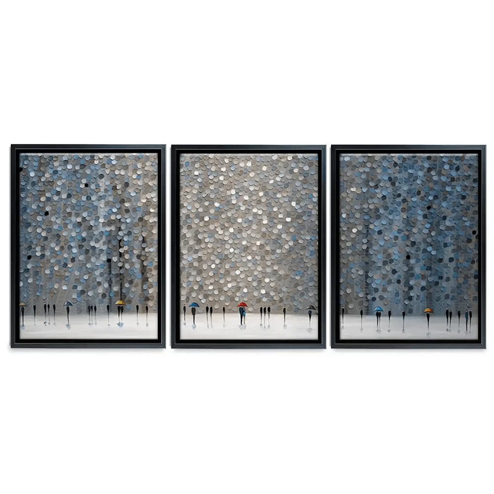 Infinity Rain Trio Canvas Print Infinity Rain Trio Canvas Print wall art product Ekaterina Ermilkina