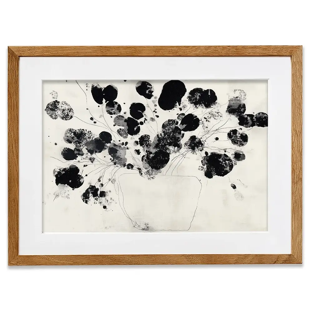 Ink Style Flower Arrangement Framed Art Print Ink Style Flower Arrangement Framed Art Print wall art product Chromatic Storm Studio
