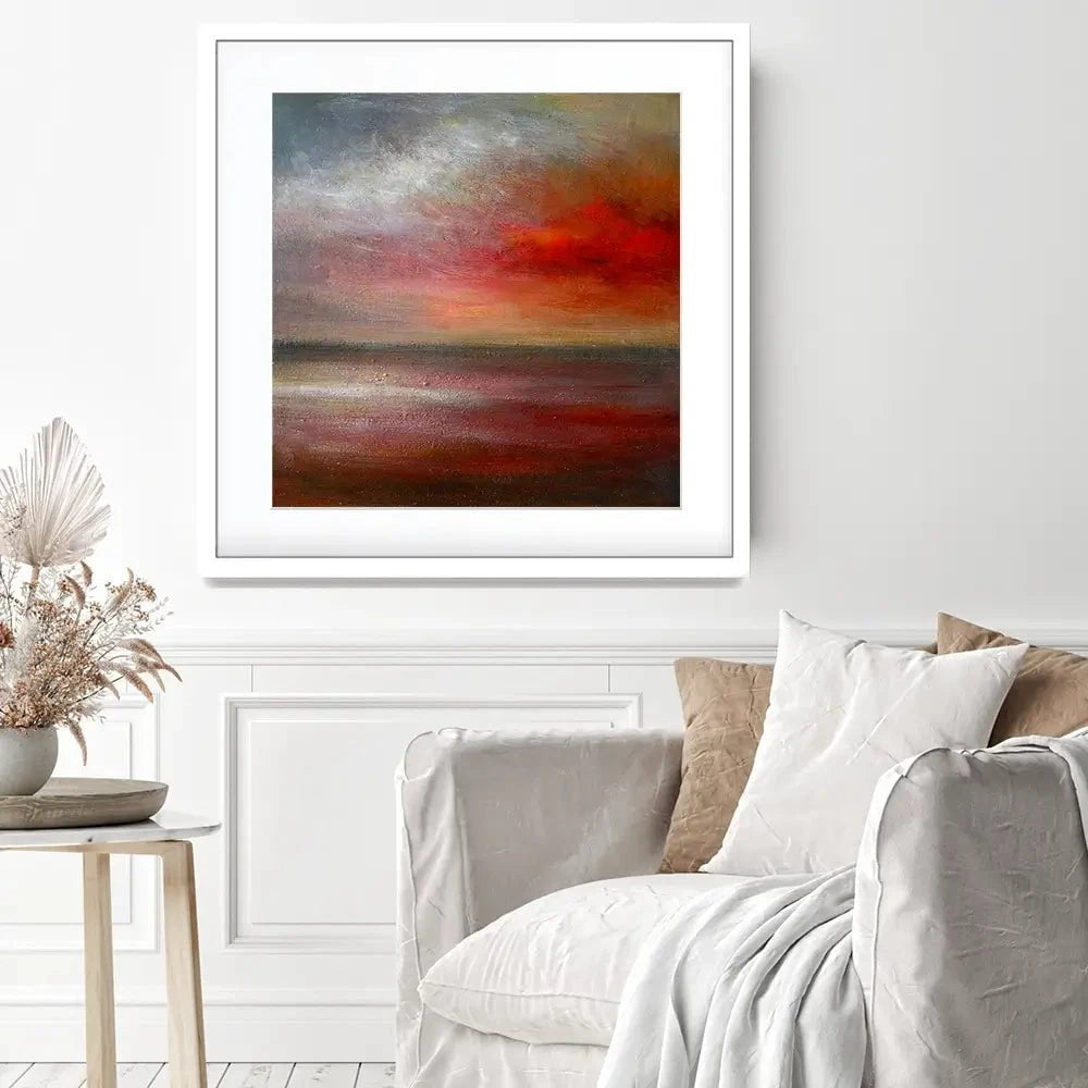Intense Red Clouds Framed Art Print Intense Red Clouds Framed Art Print wall art product Craig Askew