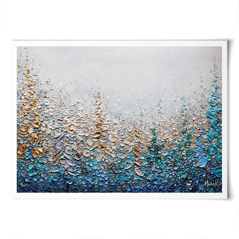 Into The Blue Art Print Into The Blue Art Print wall art product Nada Khatib