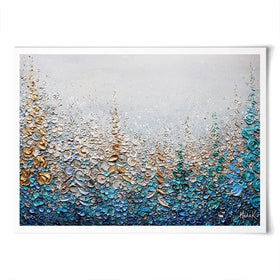 Into The Blue Art Print Into The Blue Art Print wall art product Nada Khatib