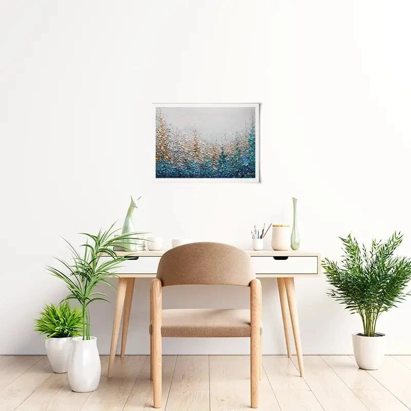 Into The Blue Art Print Into The Blue Art Print wall art product Nada Khatib