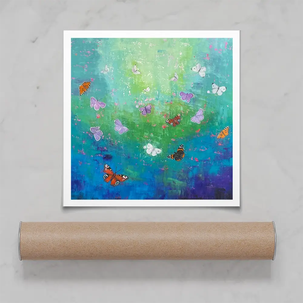 Into The Light Square Art Print Into The Light Square Art Print wall art product Laure Bury