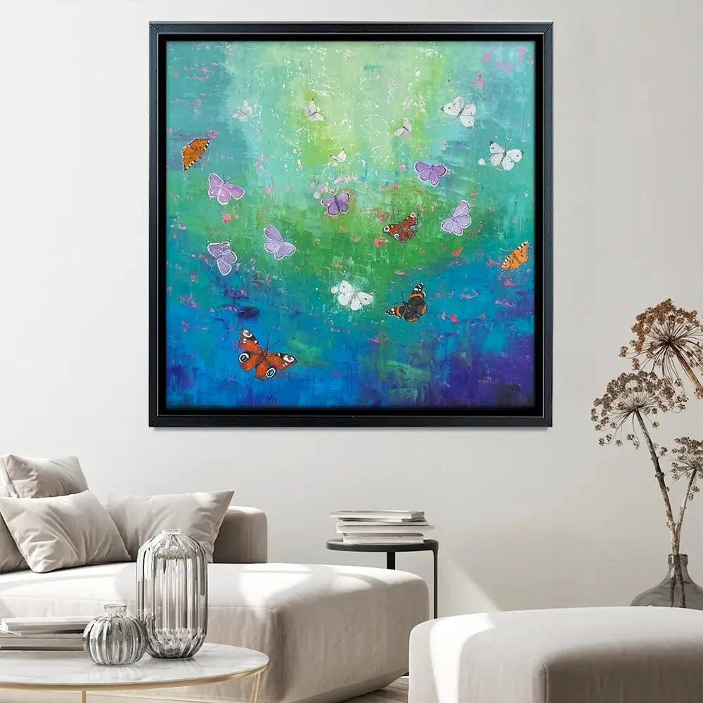 Into The Light Square Canvas Print Into The Light Square Canvas Print wall art product Laure Bury