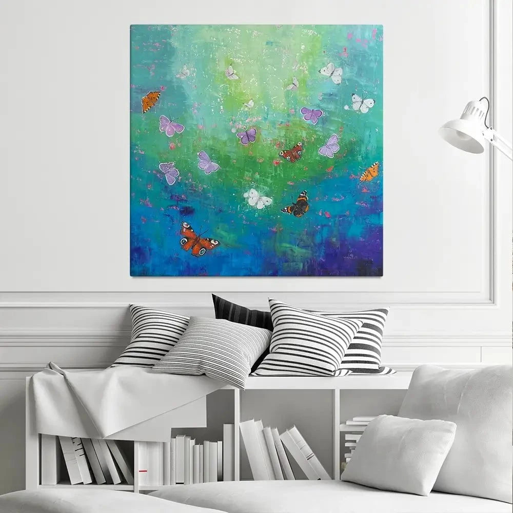 Into The Light Square Canvas Print Into The Light Square Canvas Print wall art product Laure Bury