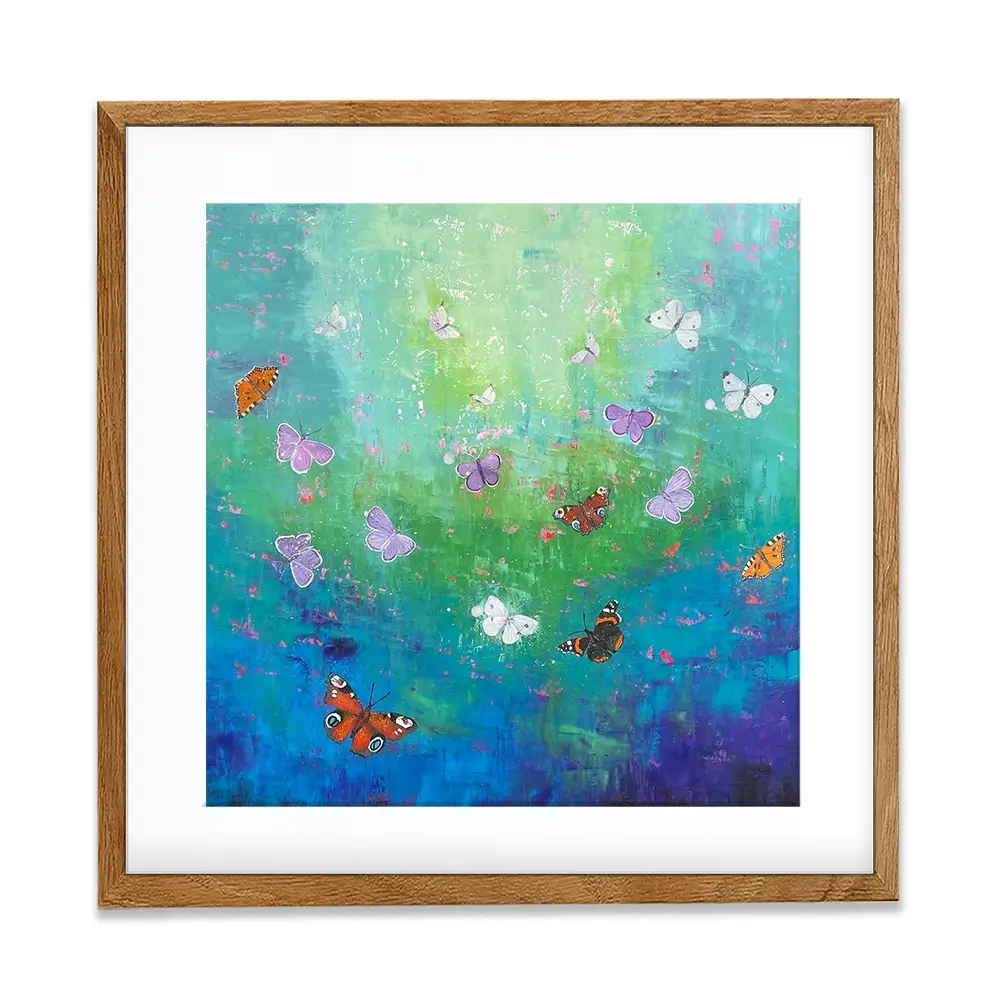 Into The Light Square Framed Art Print Into The Light Square Framed Art Print wall art product Laure Bury