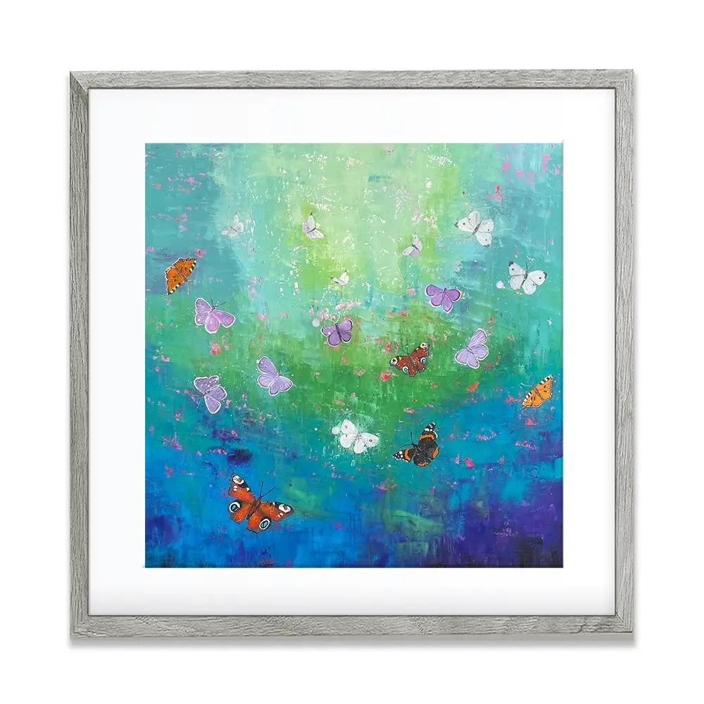 Into The Light Square Framed Art Print Into The Light Square Framed Art Print wall art product Laure Bury