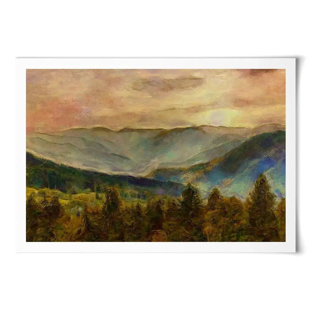 Into The Valley Art Print Into The Valley Art Print wall art product Alonzo Saunders