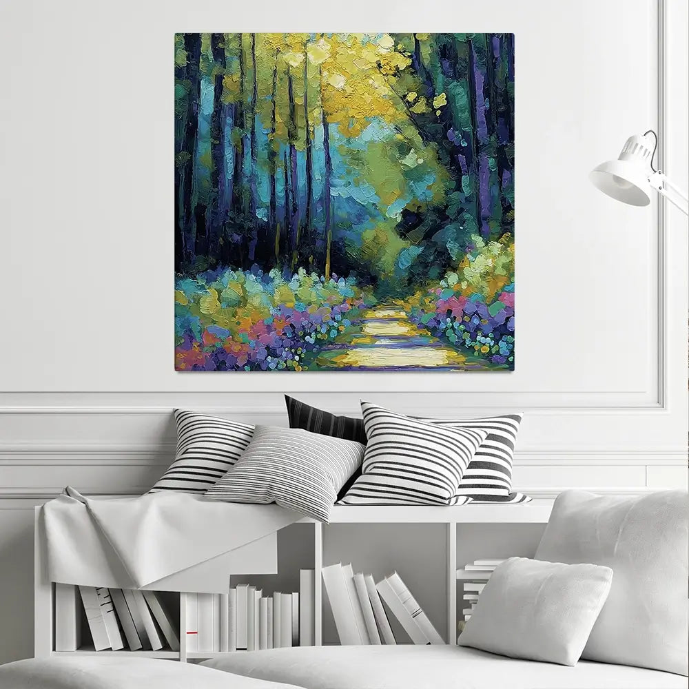 Inverewe Gardens Square Canvas Print Inverewe Gardens Square Canvas Print wall art product David Alexander Elder