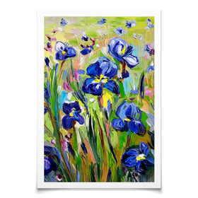 Iris Garden Art Print Iris Garden Art Print wall art product Ekaterina Ermilkina