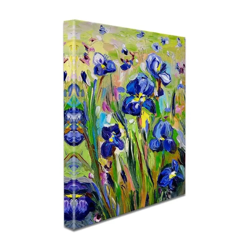 Iris Garden Canvas Print Iris Garden Canvas Print wall art product Ekaterina Ermilkina