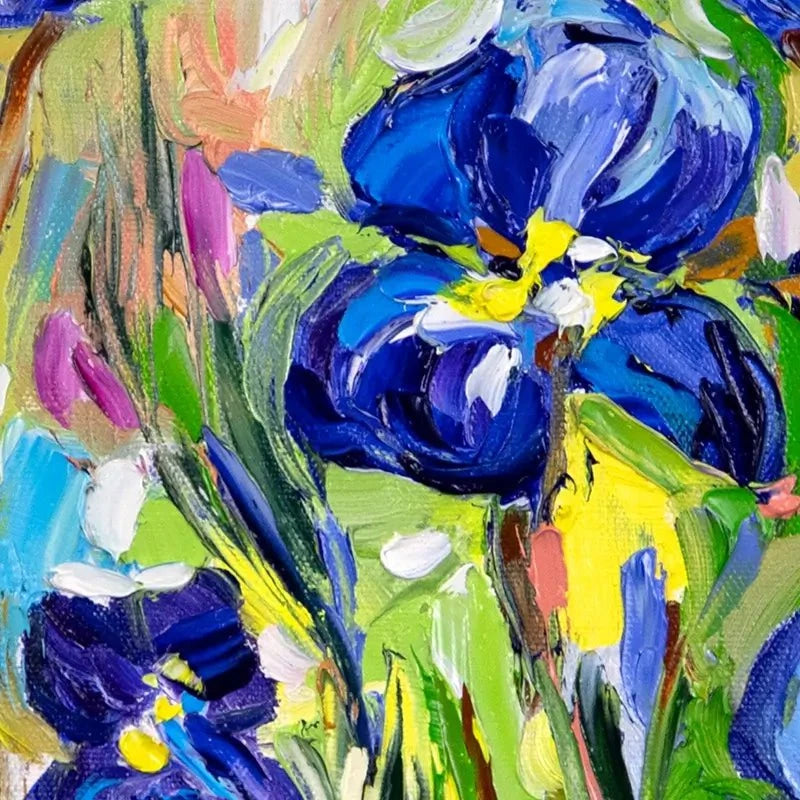 Iris Garden Canvas Print Iris Garden Canvas Print wall art product Ekaterina Ermilkina