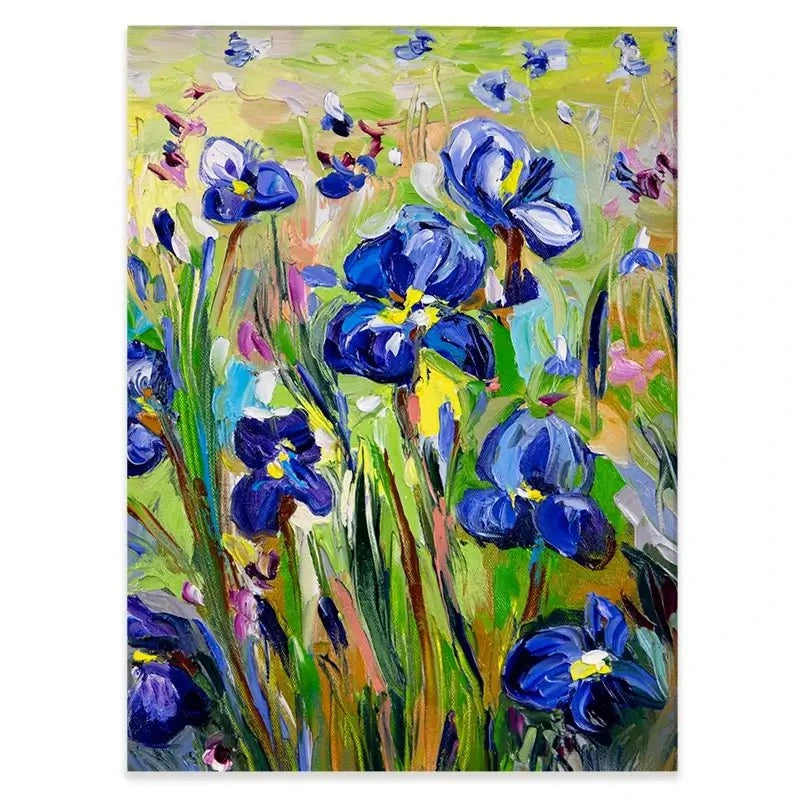 Iris Garden Canvas Print Iris Garden Canvas Print wall art product Ekaterina Ermilkina