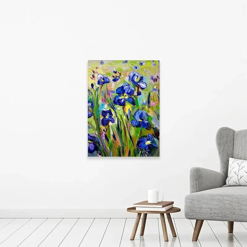 Iris Garden Canvas Print Iris Garden Canvas Print wall art product Ekaterina Ermilkina