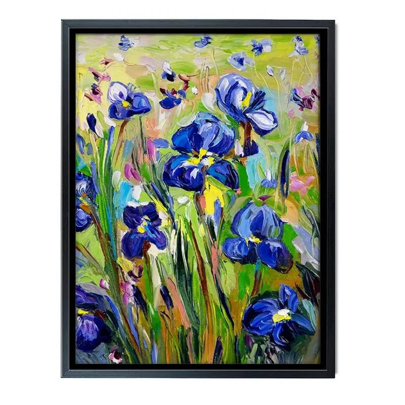 Iris Garden Canvas Print Iris Garden Canvas Print wall art product Ekaterina Ermilkina