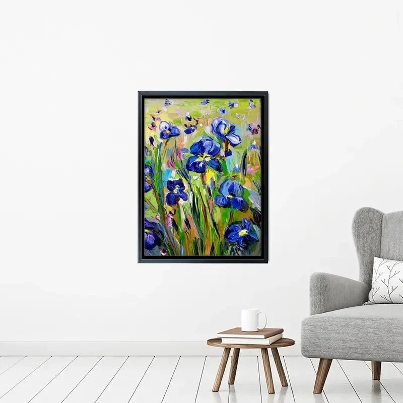 Iris Garden Canvas Print Iris Garden Canvas Print wall art product Ekaterina Ermilkina