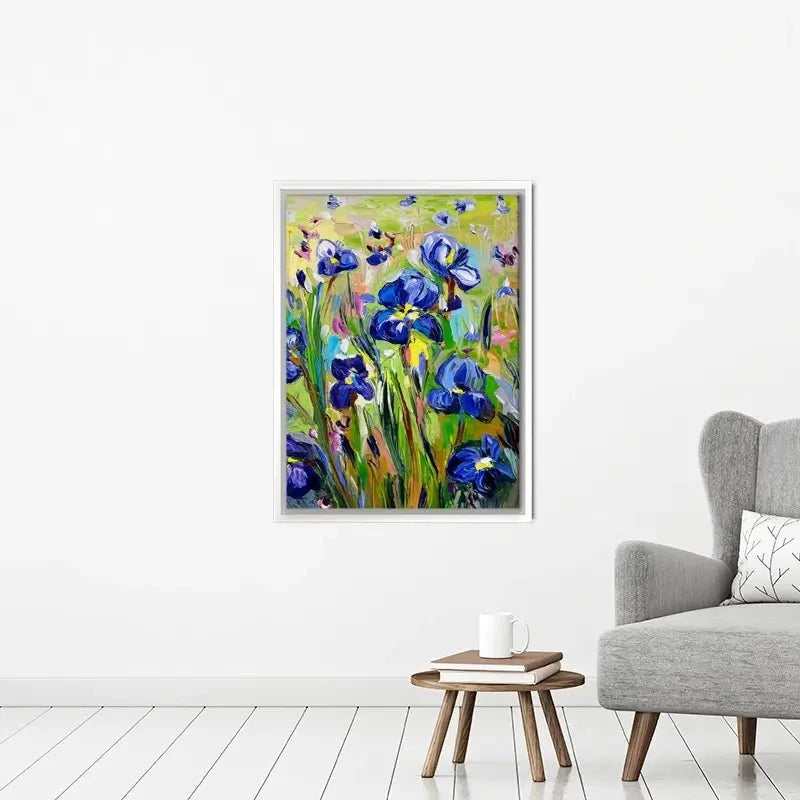 Iris Garden Canvas Print Iris Garden Canvas Print wall art product Ekaterina Ermilkina