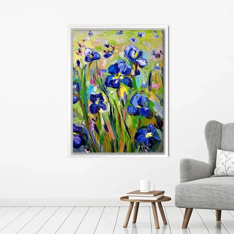 Iris Garden Canvas Print Iris Garden Canvas Print wall art product Ekaterina Ermilkina