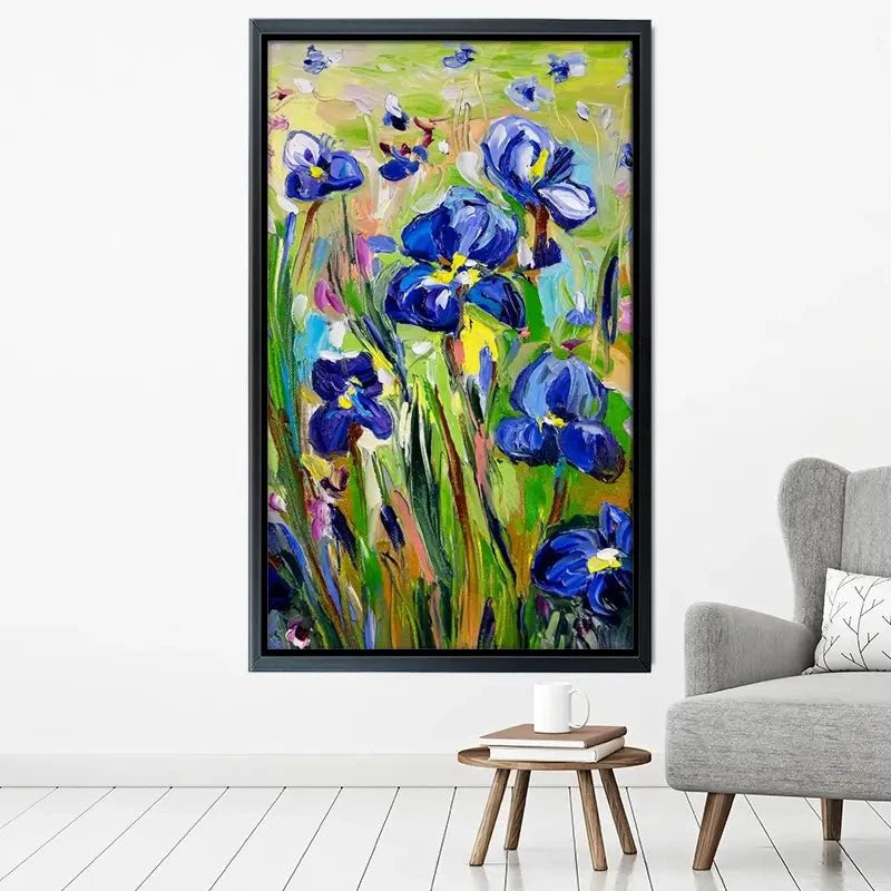 Iris Garden Canvas Print Iris Garden Canvas Print wall art product Ekaterina Ermilkina