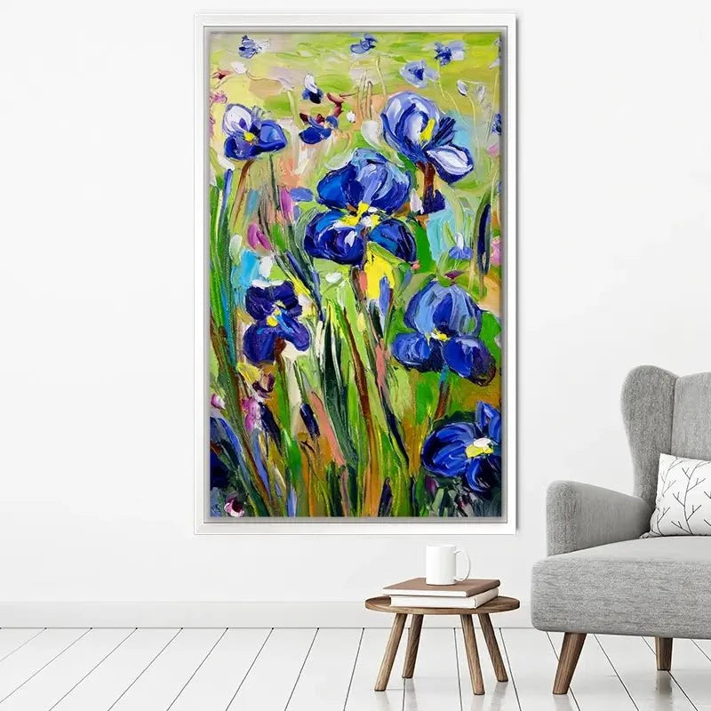 Iris Garden Canvas Print Iris Garden Canvas Print wall art product Ekaterina Ermilkina