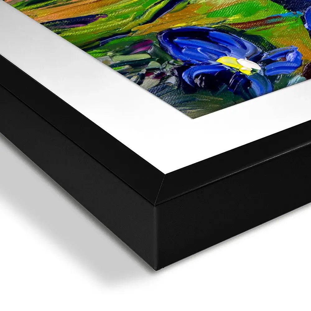 Iris Garden Framed Art Print Iris Garden Framed Art Print wall art product Ekaterina Ermilkina