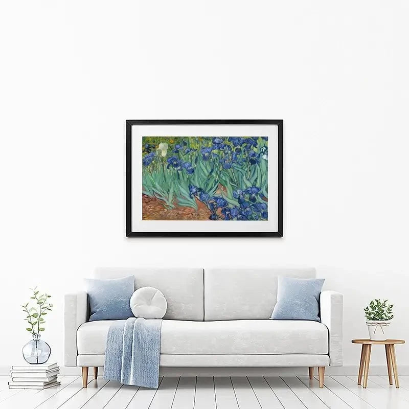 Irises Framed Art Print Irises Framed Art Print wall art product Vincent Van Gogh