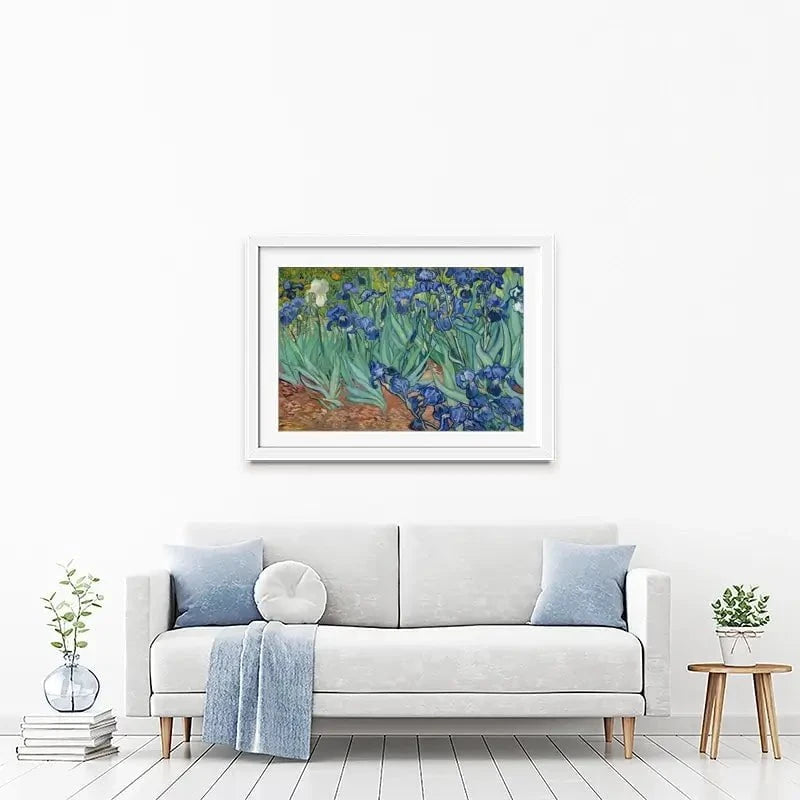 Irises Framed Art Print Irises Framed Art Print wall art product Vincent Van Gogh