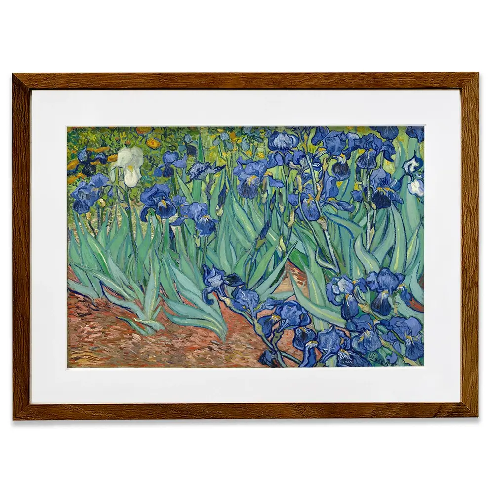 Irises Framed Art Print Irises Framed Art Print wall art product Vincent Van Gogh