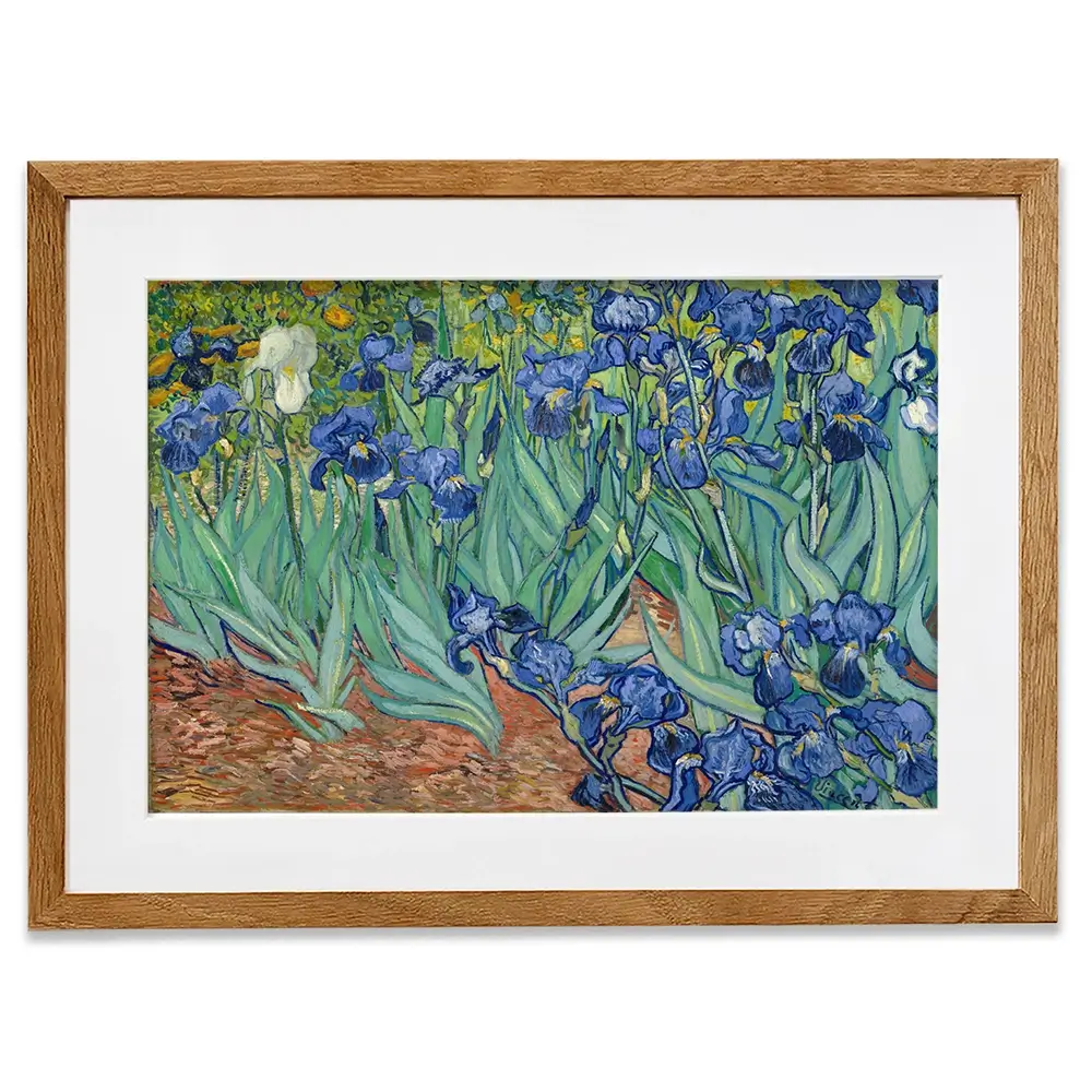 Irises Framed Art Print Irises Framed Art Print wall art product Vincent Van Gogh