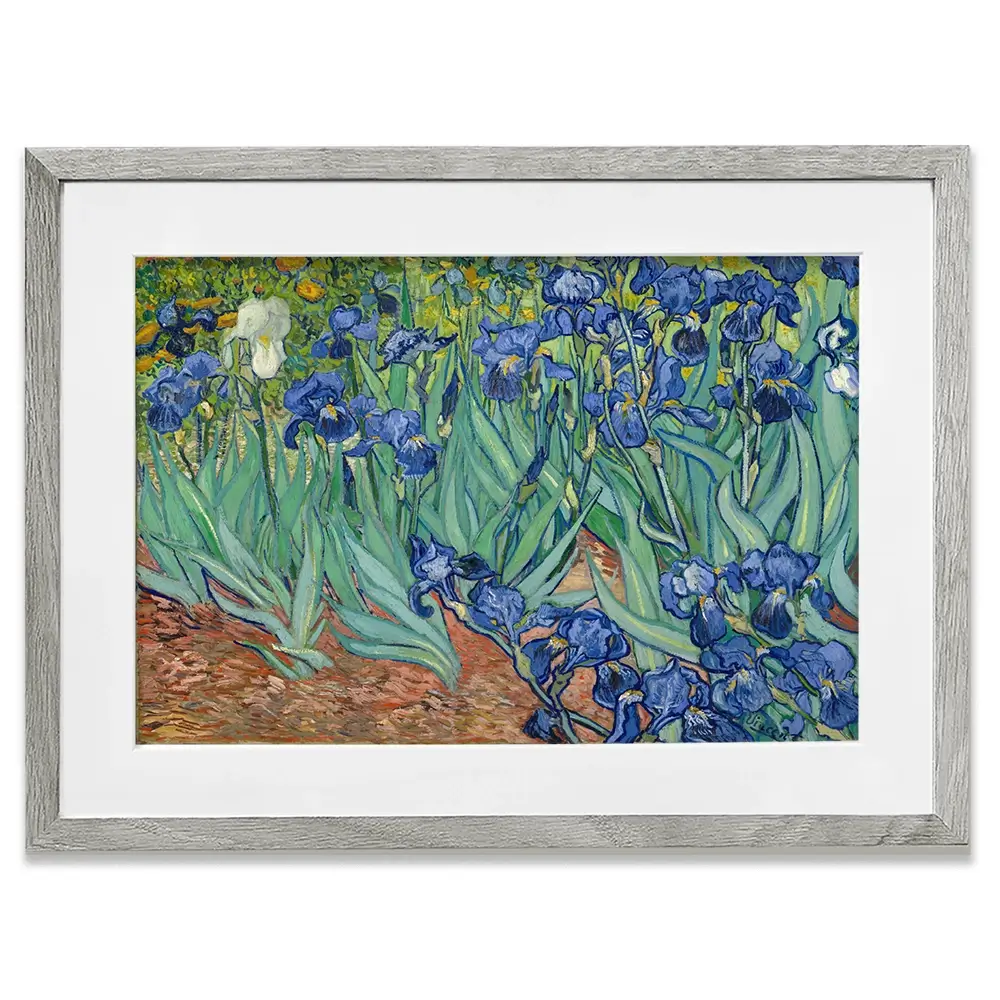 Irises Framed Art Print Irises Framed Art Print wall art product Vincent Van Gogh
