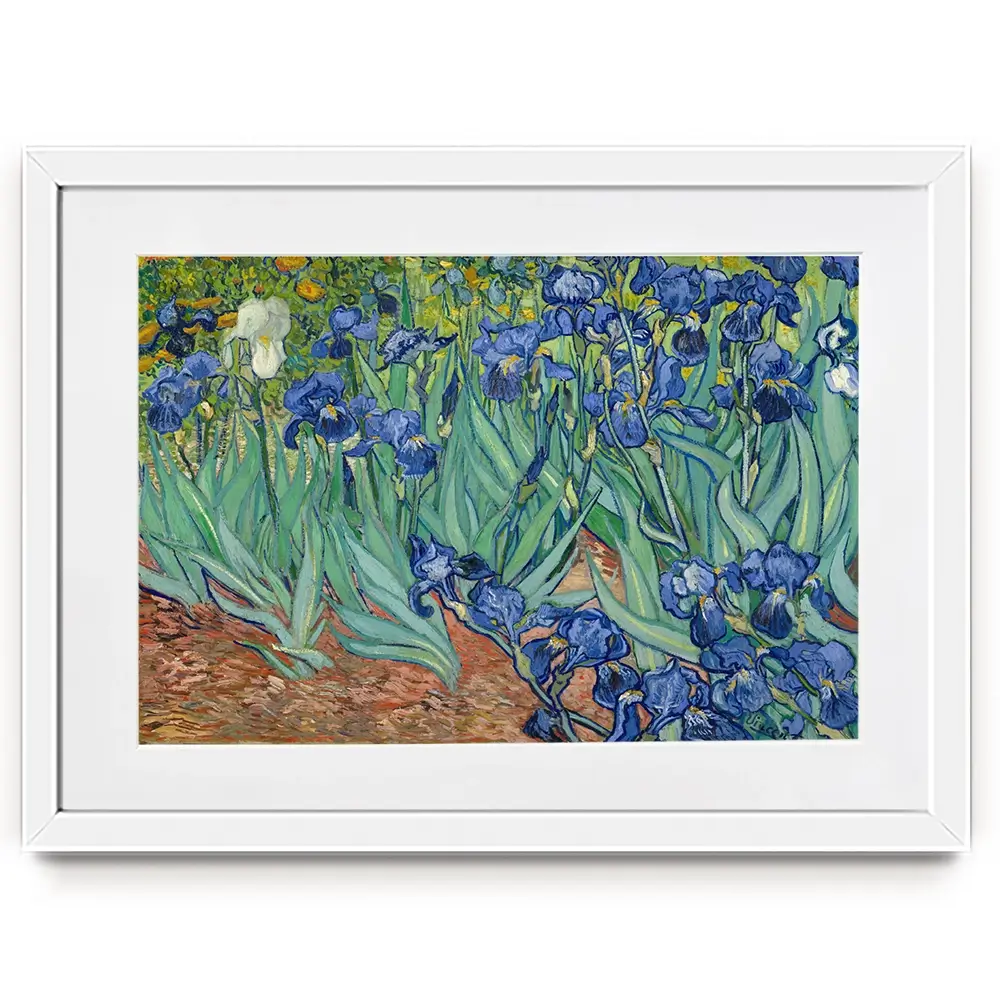 Irises Framed Art Print Irises Framed Art Print wall art product Vincent Van Gogh