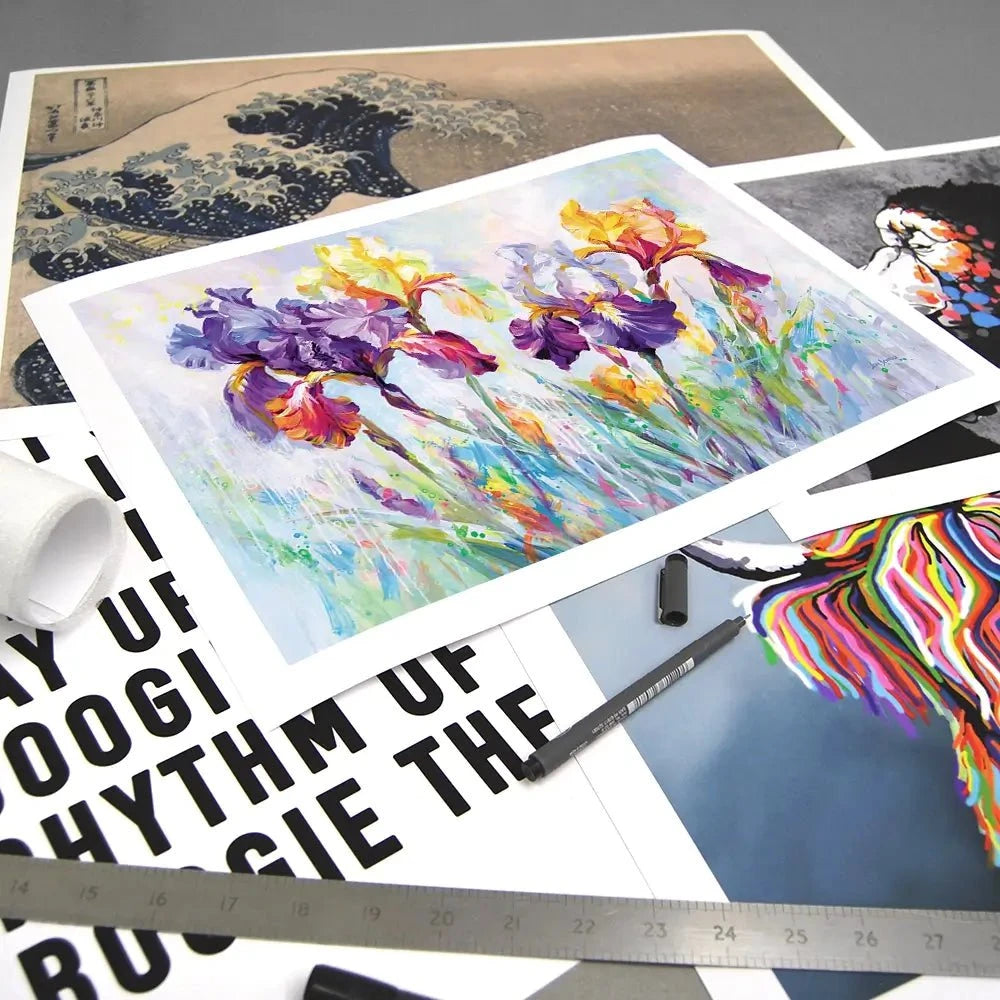 Irises In Bloom Art Print Irises In Bloom Art Print wall art product Leon Devenice