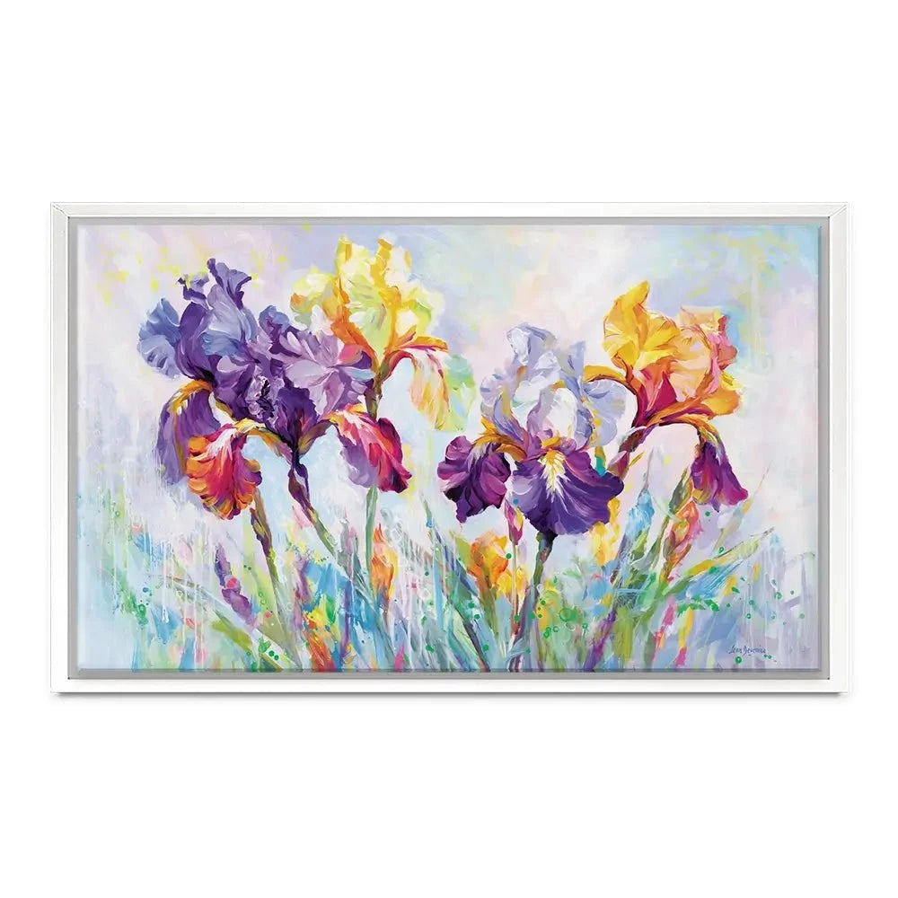 Irises In Bloom Canvas Print Irises In Bloom Canvas Print wall art product Leon Devenice
