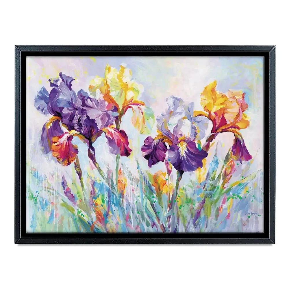 Irises In Bloom Canvas Print Irises In Bloom Canvas Print wall art product Leon Devenice