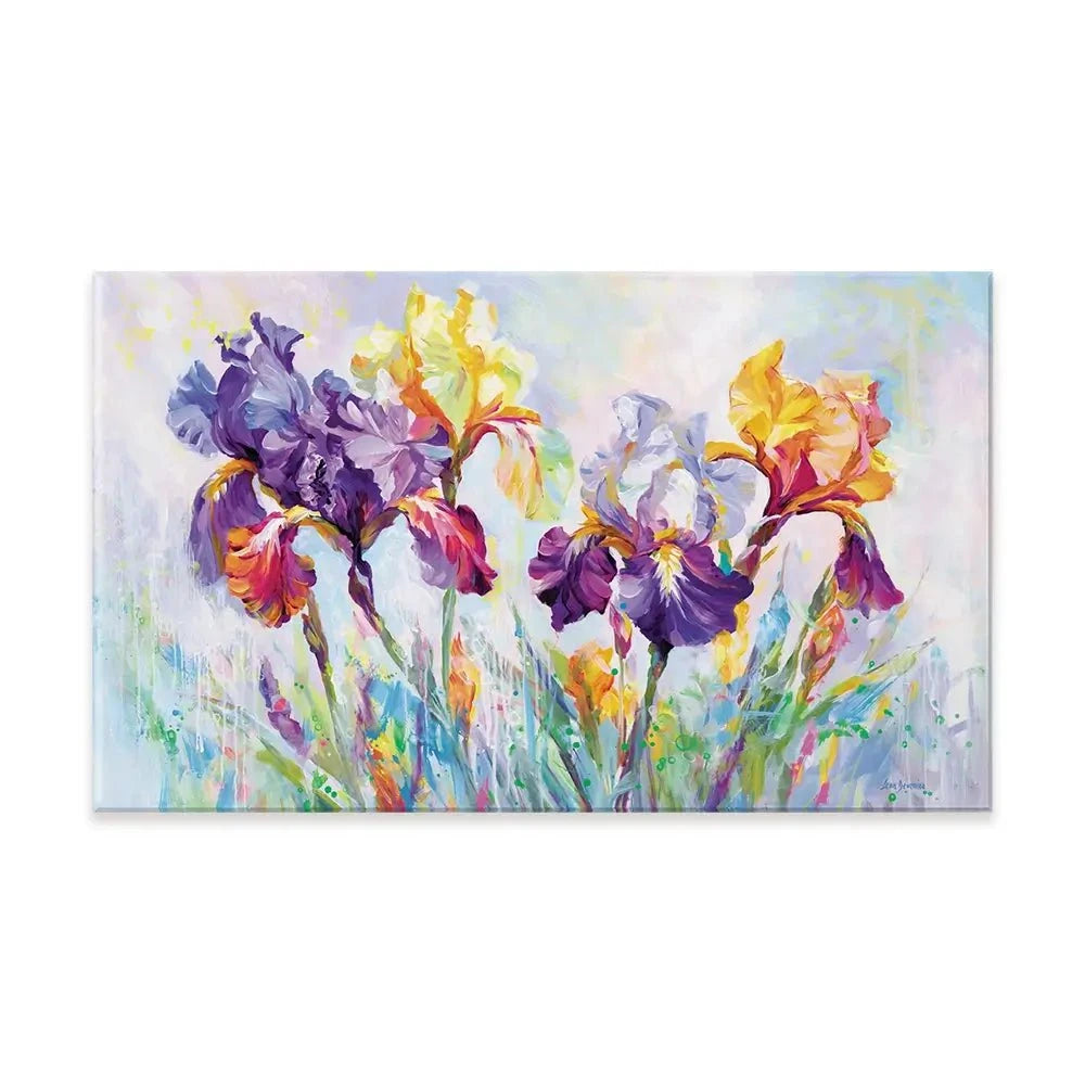 Irises In Bloom Canvas Print Irises In Bloom Canvas Print wall art product Leon Devenice
