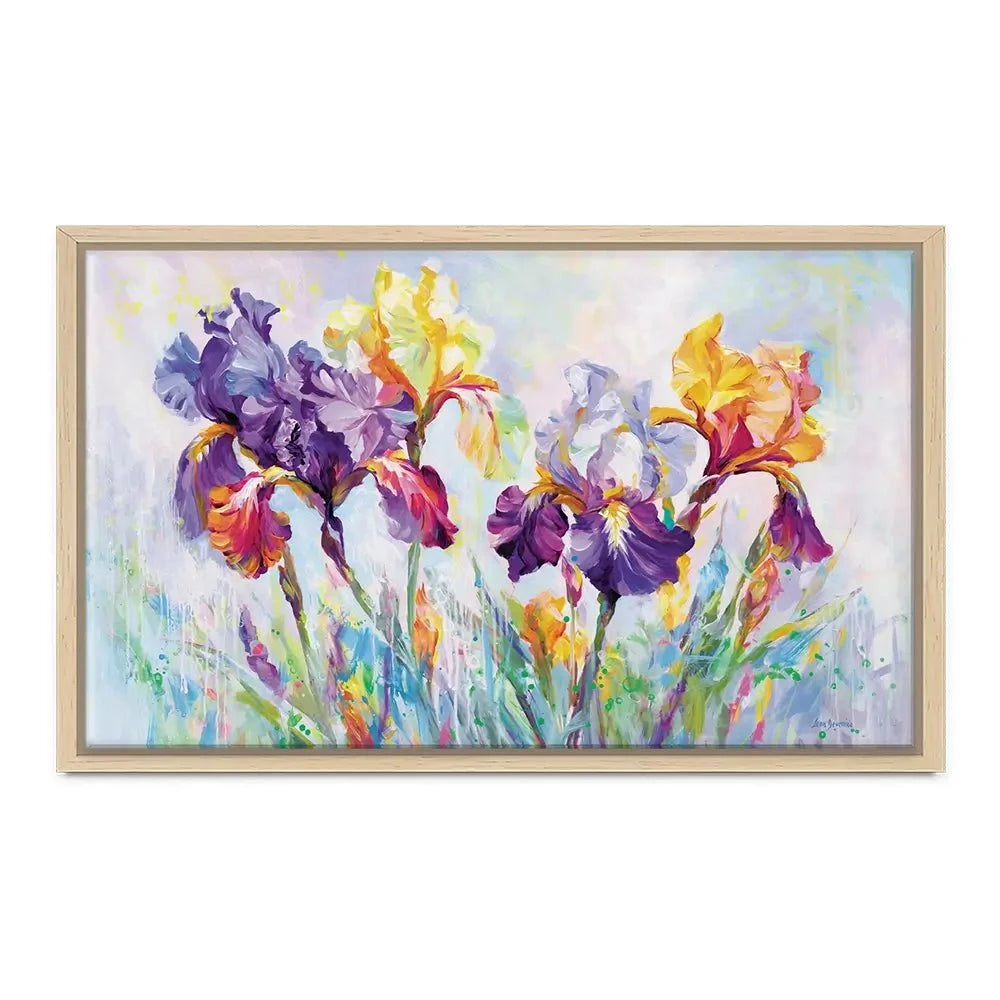 Irises In Bloom Canvas Print Irises In Bloom Canvas Print wall art product Leon Devenice