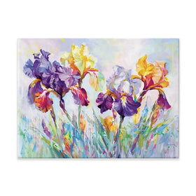 Irises In Bloom Canvas Print Irises In Bloom Canvas Print wall art product Leon Devenice