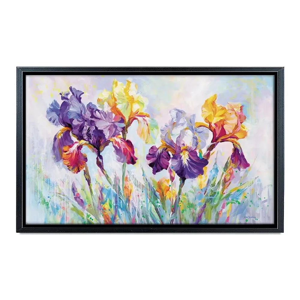 Irises In Bloom Canvas Print Irises In Bloom Canvas Print wall art product Leon Devenice