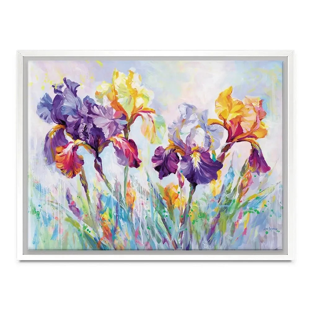 Irises In Bloom Canvas Print Irises In Bloom Canvas Print wall art product Leon Devenice