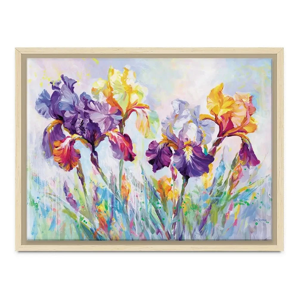 Irises In Bloom Canvas Print Irises In Bloom Canvas Print wall art product Leon Devenice